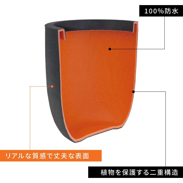 「カピ（Capi）Φ35×H34cm アーバンスムース エッグプランター（UrbanSmooth EggPlanter）」