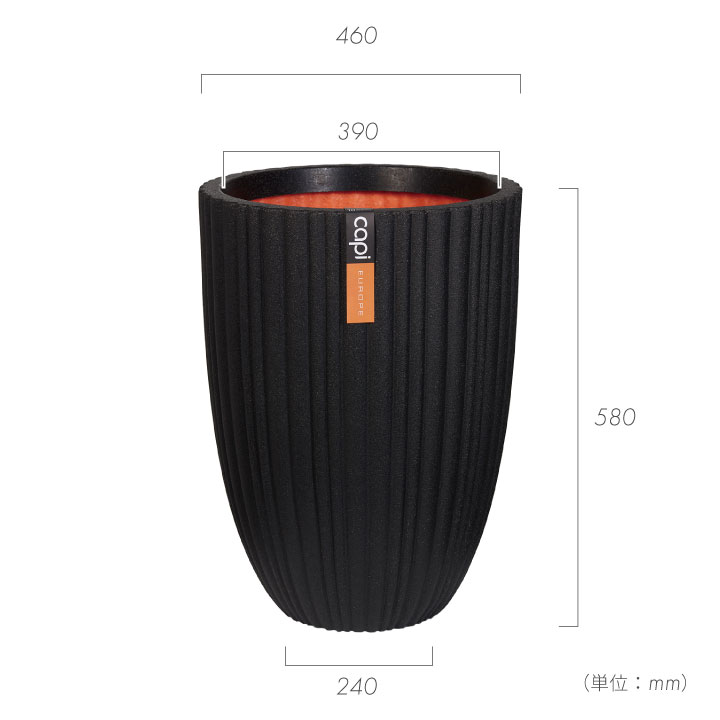 「カピ（Capi）Φ35×H34cm アーバンスムース エッグプランター（UrbanSmooth EggPlanter）」