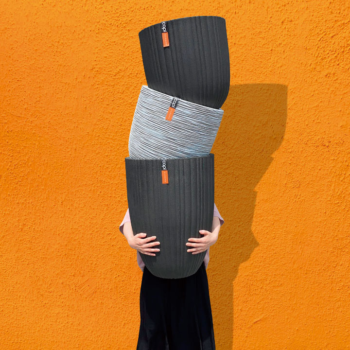 「カピ（Capi）Φ35×H34cm アーバンスムース エッグプランター（UrbanSmooth EggPlanter）」