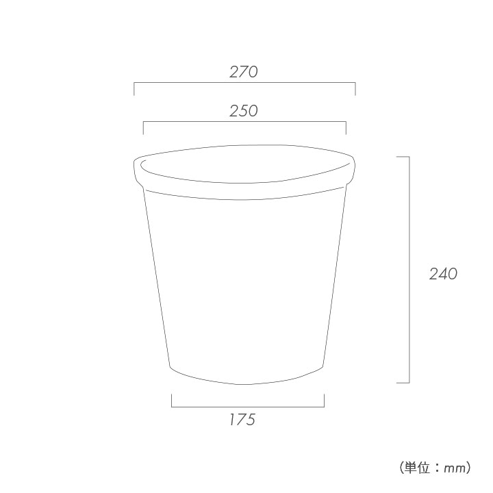 「ドマーニ（DOMANI） レッキ27（LEKKI27）」直径27cm 高さ24cm 9合鉢相当 底穴あり