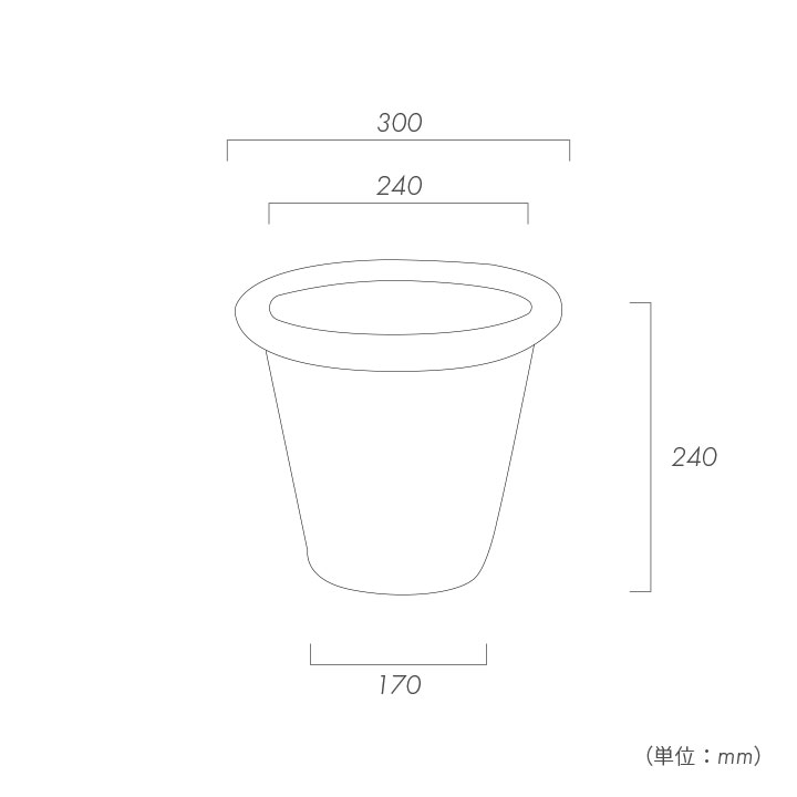 「ドマーニ（DOMANI） アントワープ30（ANTWERP30）」直径30cm 高さ24cm 10合鉢相当 底穴あり