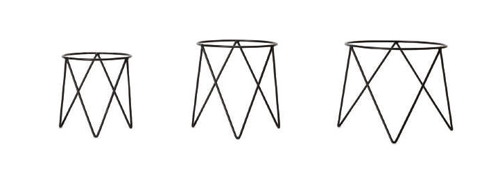 「リングアイアンポットスタンド S」直径25cm 高さ26.5cm