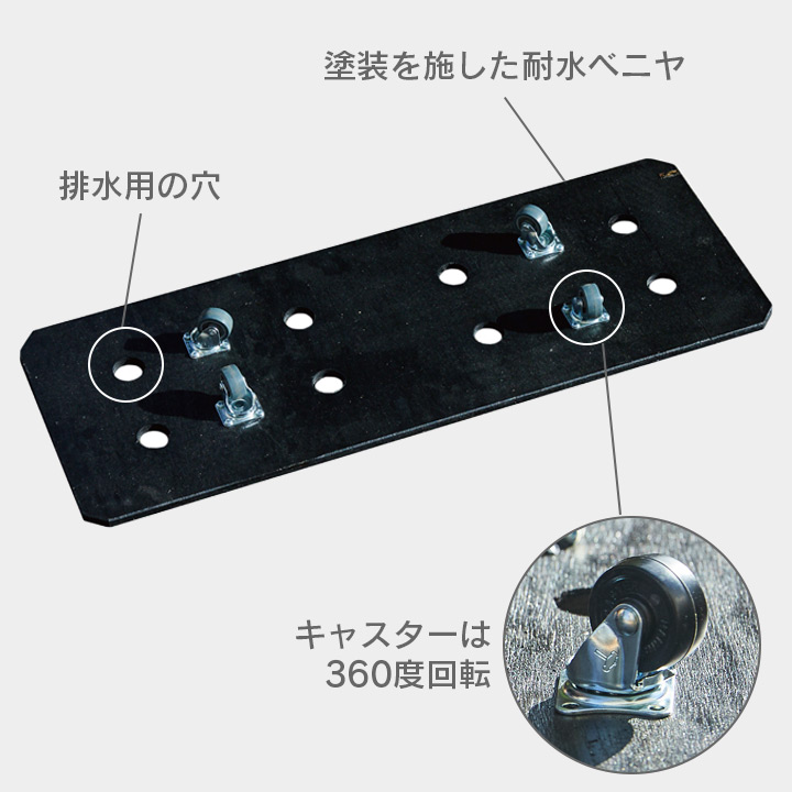  「a+ design ガーデンボックスオプションベース800×300」