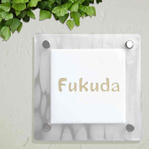 ガラスサイン　ミルフィーユ