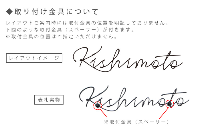 アルミ切り文字表札ドローイングホリック