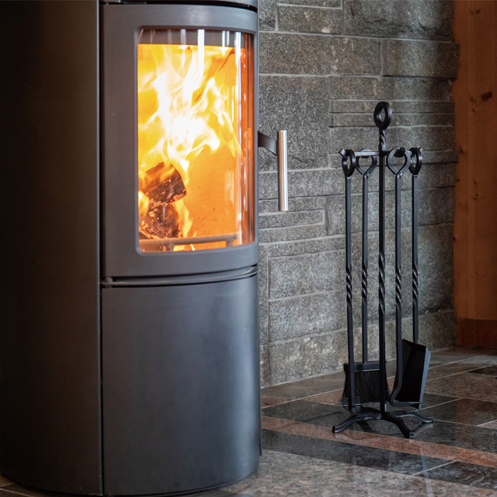 暖炉薪ツール「ファイヤーサイド オールアイアン 4点セット」