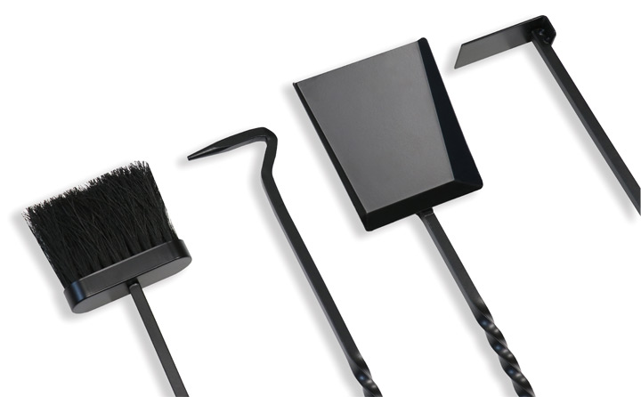 暖炉薪ツール「ファイヤーサイド オールアイアン 4点セット」