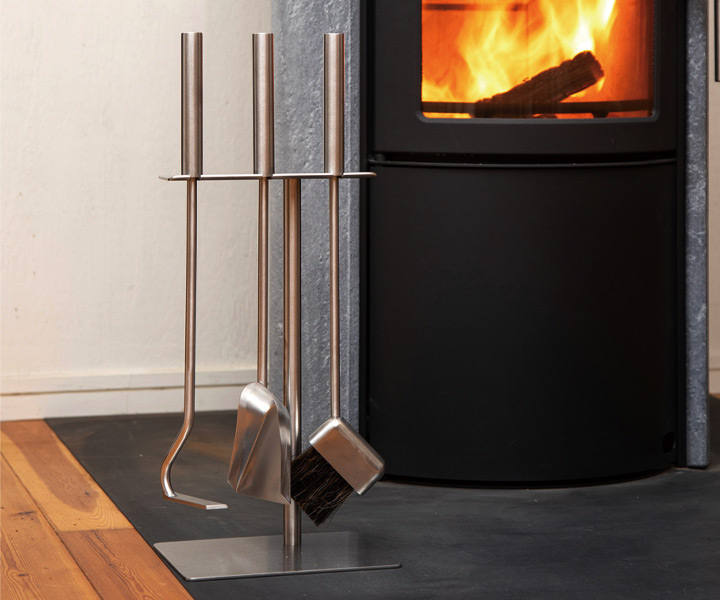 暖炉薪ツール「ファイヤーサイド ステンレスツールセット ショート」