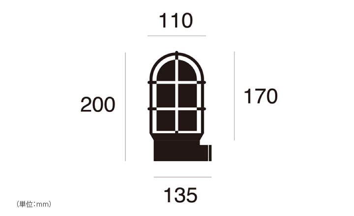 マリンランプ LED電球付「アートワークスタジオ（ARTWORKSTUDIO） ビーチハウス ベーシックランプ（Beach house-basic lamp） コードなし/屋内・屋外兼用」