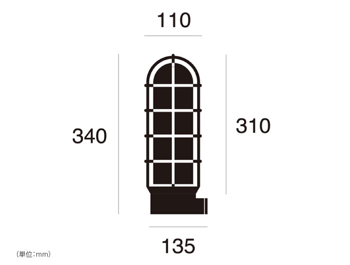 マリンランプ LED電球付「アートワークスタジオ（ARTWORKSTUDIO） ビーチハウス ベーシックランプ L（Beach house-basic lamp (L)） コードなし/屋内・屋外兼用」