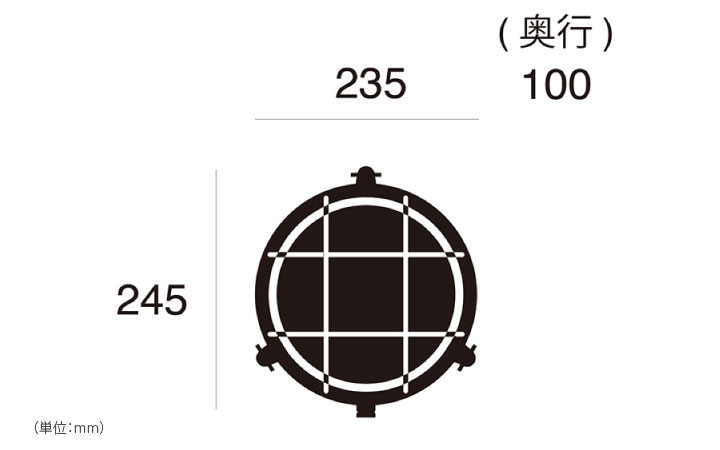 マリンランプ LED電球付「アートワークスタジオ（ARTWORKSTUDIO） ビーチハウス ラウンドウォールランプ L（Beach house-round wall lamp (L)） コードなし/屋内・屋外兼用」