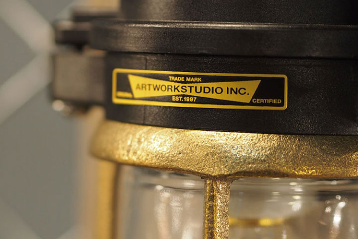 マリンランプ LED電球付「アートワークスタジオ（ARTWORKSTUDIO） ネイビーベース ベーシックランプ（Navy base-basic lamp） コードなし/屋内・屋外兼用」