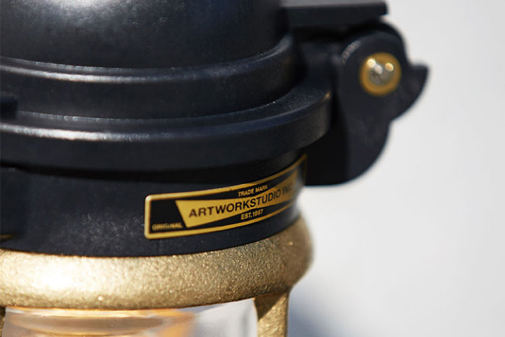 マリンランプ LED電球付「アートワークスタジオ（ARTWORKSTUDIO） ネイビーベース ウォールランプ（Navy base-wall lamp） コードなし/屋内・屋外兼用」