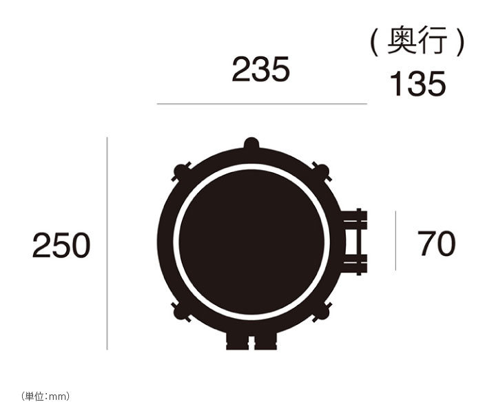 マリンランプ LED電球付「アートワークスタジオ（ARTWORKSTUDIO） ネイビーベース フラットトップウォールランプ（Navy base-flat top wall lamp） コードなし/屋内・屋外兼用」