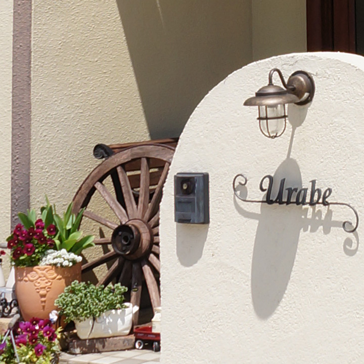 玄関ポーチの照明  「真鍮ガーデンライト BR1760 LED クリアガラス」