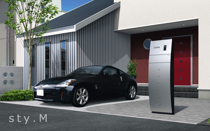 【機能門柱】三協立山アルミ「sty.M ステイム Ａタイプ」