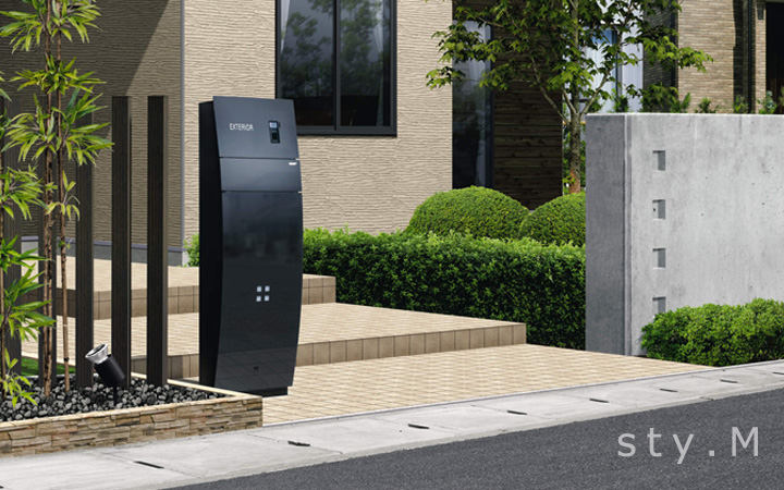 【機能門柱】三協立山アルミ「sty.M ステイム ＡＪタイプ 座面無し」