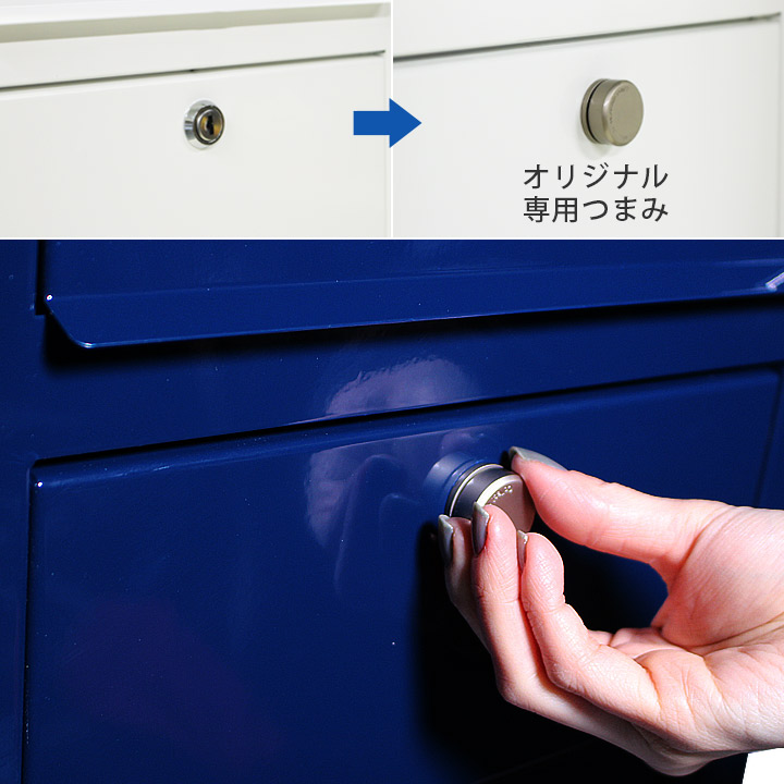 「門柱メリシリーズソポと郵便ポストボビのセット」