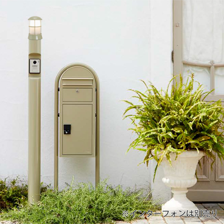 「門柱メリシリーズソポと宅配ボックスボビカーゴのセット」