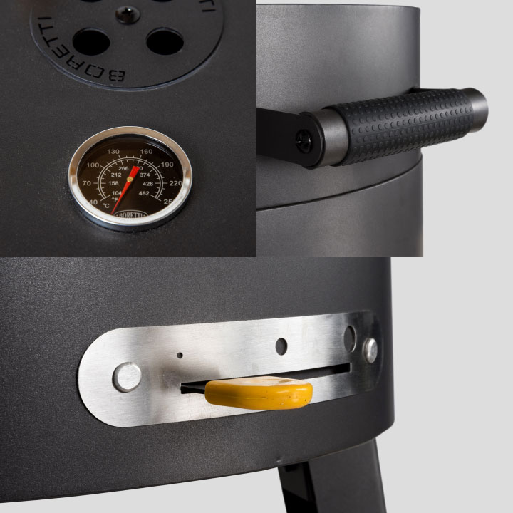 BBQグリル4点セット&炭・着火剤付「ボレッティ（BORETTI） トネロ チャコールBBQグリル スターターセット」