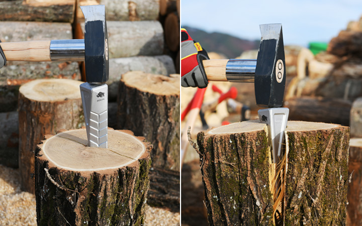 大型の薪割り斧 「BISON（バイソン） AXE 1879シリーズ スプリッティングハンマー」