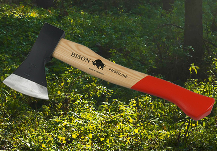小型の手斧 「BISON（バイソン） AXE PROFILINEシリーズ ハンドアックス」