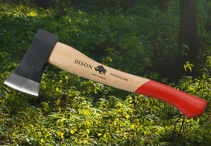 小型の手斧 「BISON（バイソン） AXE PROFILINEシリーズ スプリッティングハチェット」