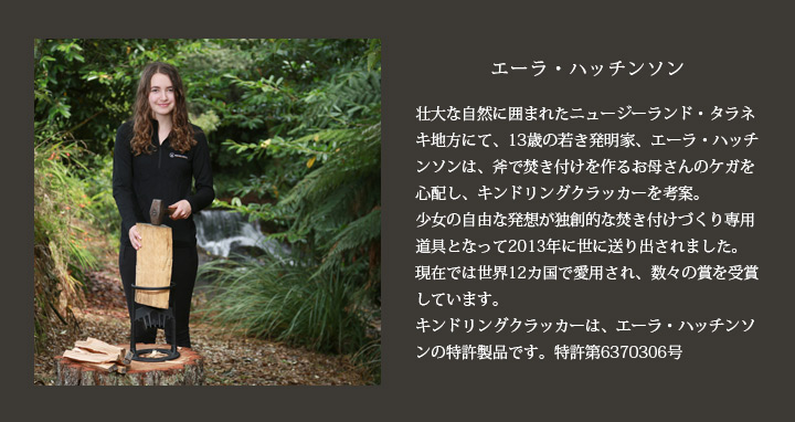 据置型薪割り機「キンドリングクラッカー」