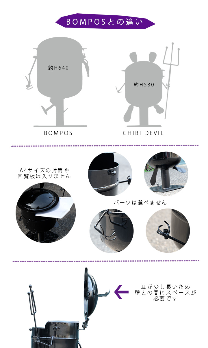 据え置き型郵便ポスト 「チビポス チビデビル！ （CHIBI DEVIL）」