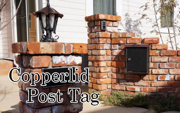 縦型郵便ポスト 「コパリッドポスト タグ 上入れ前出し」  