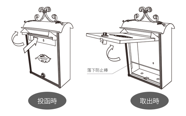 郵便ポスト 「ノーヴルポスト リーフ」