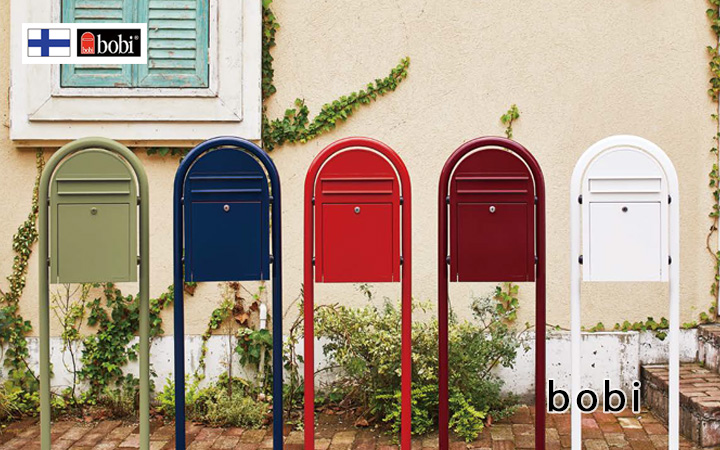 スタンド別売 「Bobi ボビ社製 郵便ポスト ボビ （前入れ前出し）」