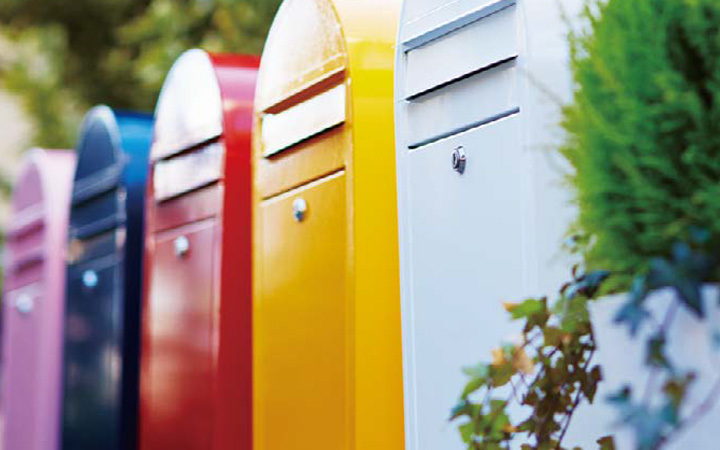 スタンド別売 「Bobi ボビ社製 郵便ポスト ボビ （前入れ前出し）」