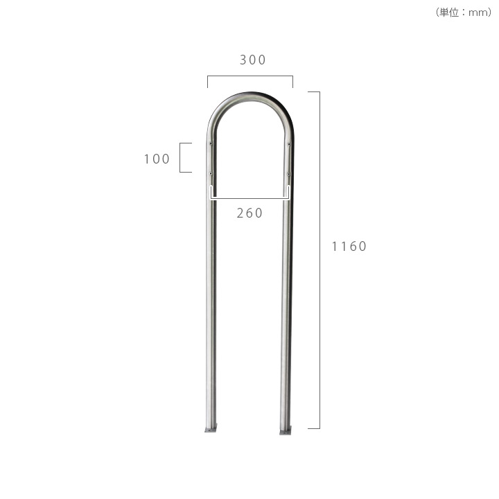 「メイファ（ME-FA）郵便ポスト用スタンド model22 ステンレス」※ポスト別売り