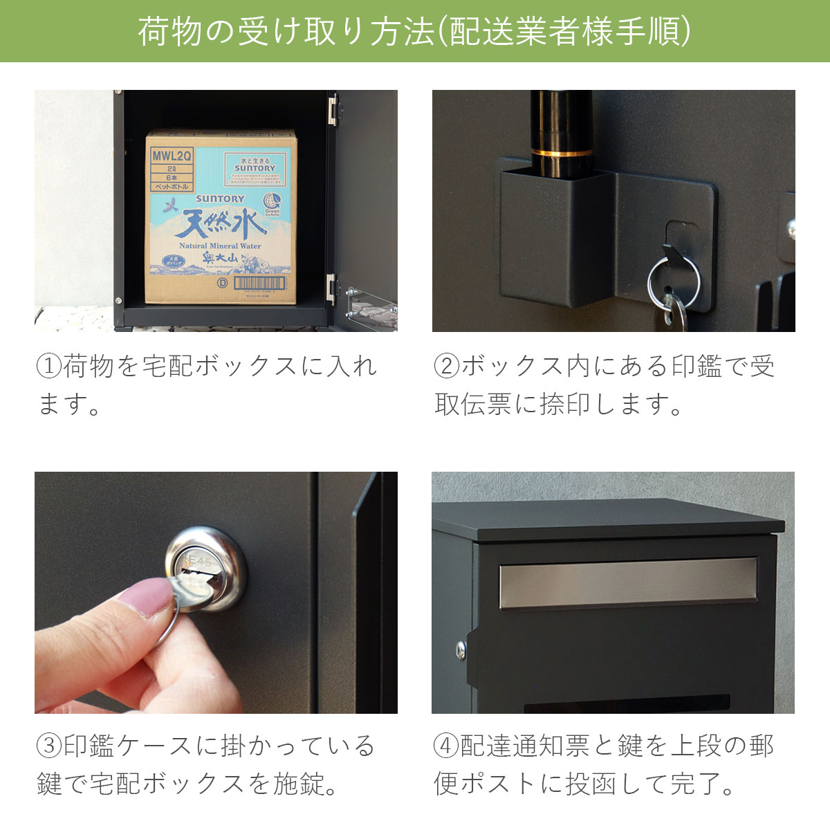 荷物の受け取り方法