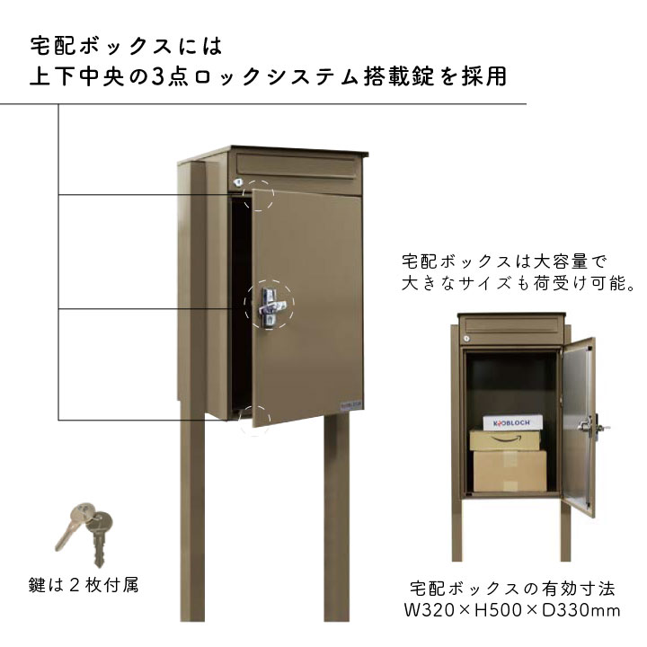 ドイツ・Maxknobloch社「宅配ボックス＆ポスト KNOBOX(ノボックス)」