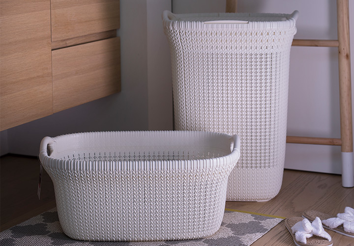 「カーバー （CURVER） ニット ランドリーバスケット 40L（KNIT LAUNDRY BASKET 40L）」