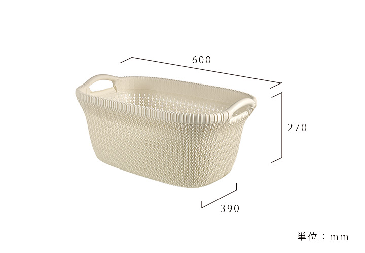 「カーバー （CURVER） ニット ランドリーバスケット 40L（KNIT LAUNDRY BASKET 40L）」