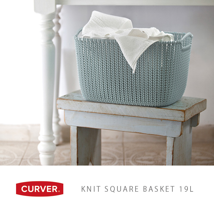 カーバー ニットスクエアバスケット 19L