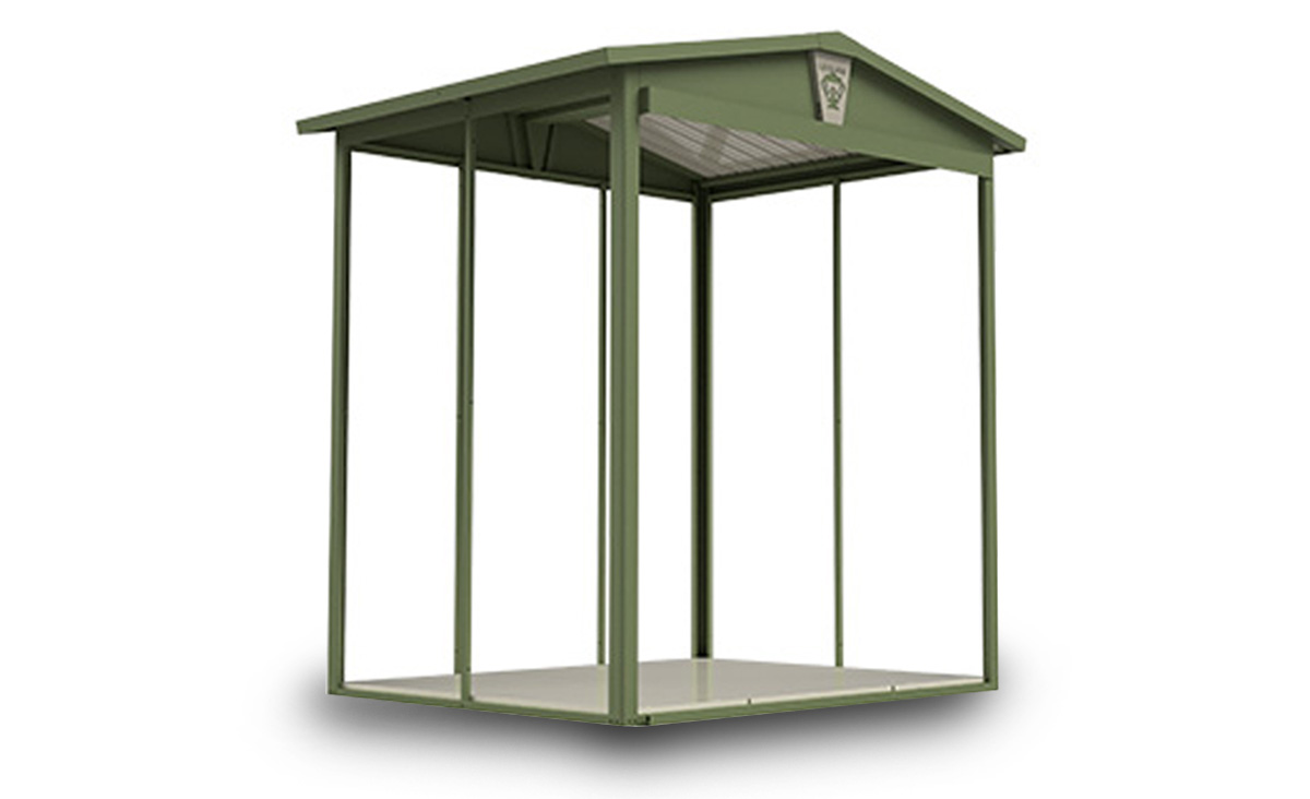 三角屋根 ガーデニング 「中型 物置 リジュー（LEISURE） LS-1515GN」 タクボ物置