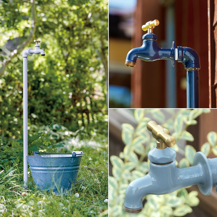 配管パイプ立水栓 シングルセット