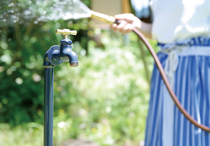 配管パイプ立水栓 ダブルセット