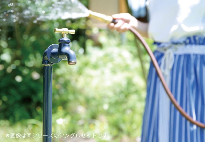 配管パイプ立水栓 シングルセット