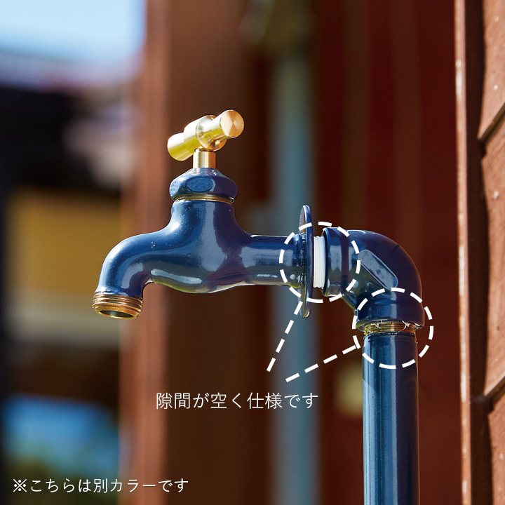 配管パイプ立水栓 ダブルセット