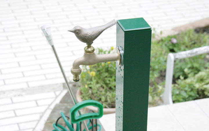 「オシャレでカラフルな立水栓 コロル」 補助蛇口仕様