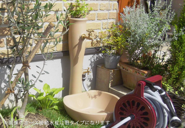 「TC立水栓 ポッシュ 蛇口2個付き」