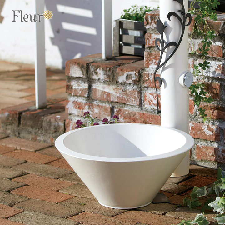 【水栓柱・蛇口は別売】「ガーデンパン フルール（FLEUR）」