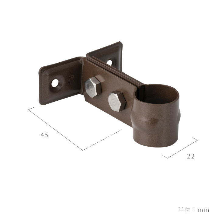 配管パイプ立水栓（パイプロップ）専用 支持金具 銅