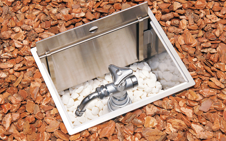 縮式立水栓D-EN デン専用 「給水栓ボックス＜蓋収納タイプ＞」