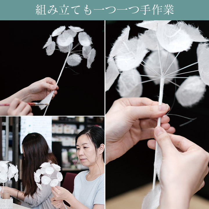 「綿毛のモビール（S・M・L/3個1セット)」